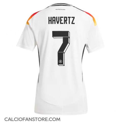 Maglia Calcio Germania Kai Havertz #7 Prima Divisa Donna Europei 2024 Manica Corta